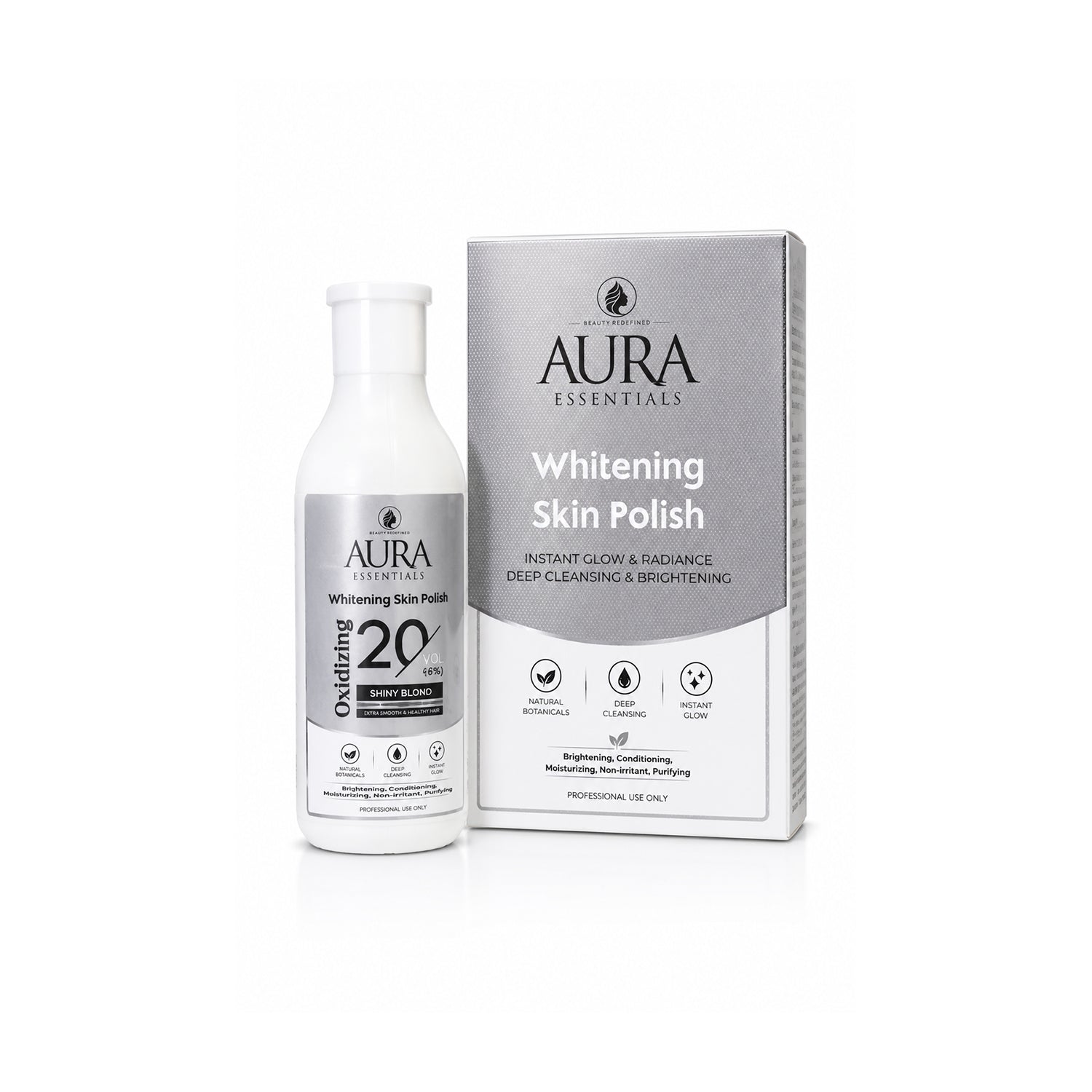 Aura Essentials Whitening Skin Polish – Cream & Powder Duo